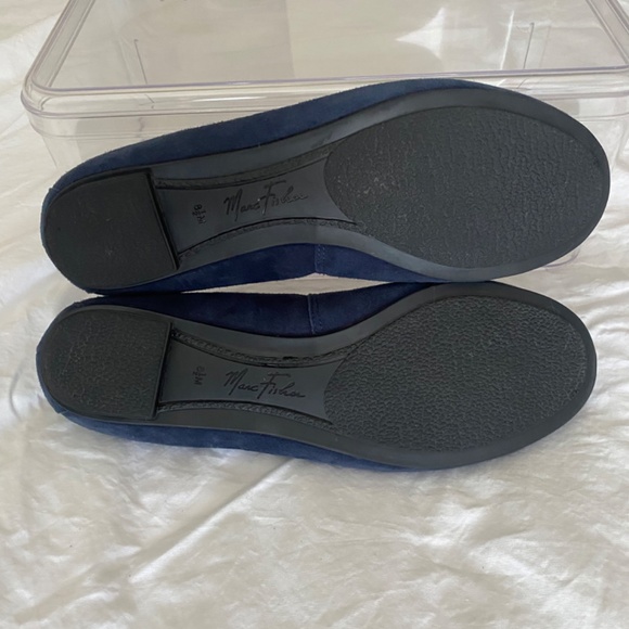 Marc Fisher Kora Suede Loafers Dark Blue Size 8.5 - Picture 8 of 9